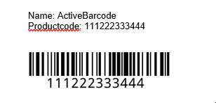 ActiveBarcode: Resultado de la combinación de correspondencia