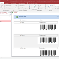 ActiveBarcode: Códigos de barras en Access