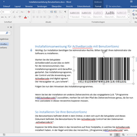 ActiveBarcode: Códigos de barras en Word