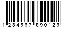 Barcode with black forecolor