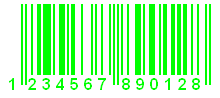 Código de barras Primer plano Colores