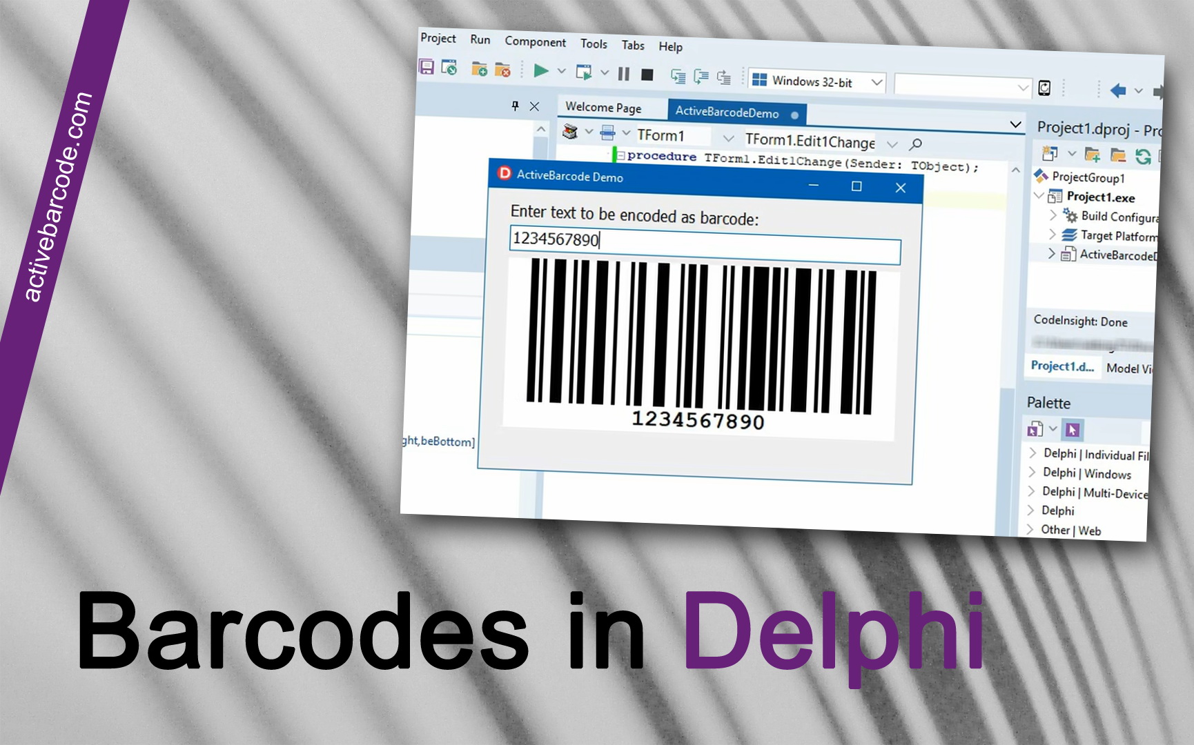 ActiveBarcode: Cómo usar los códigos de barras en Delphi
